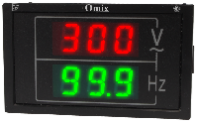 Индикатор напряжения и частоты однофазный щитовой Omix PQ74-VF2-1