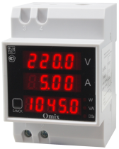 Мультиметр однофазный на DIN-рейку Omix D3-M3-1