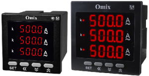 Амперметр трехфазный щитовой Omix AZ3-3