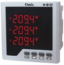 Мультиметр трехфазный щитовой Omix P99-M3-3-RS485