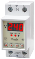 Вольтметр однофазный на DIN-рейку Omix D2-V1-1-K6