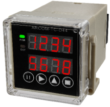 Универсальное реле времени-счетчик импульсов-времени наработки-тахометр ARCOM-TC-D44
