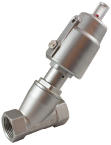 Пневматический клапан одностороннего действия с угловым поршнем УПК12-1