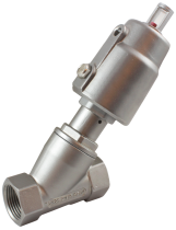 Пневматический клапан одностороннего действия с угловым поршнем УПК12-1