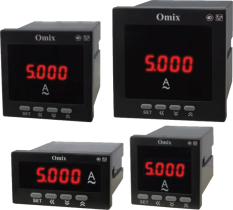 Амперметр однофазный щитовой c 0(4)...20 мА и RS-485 Omix A1-1-I420-RS485-N2