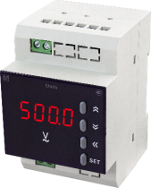 Вольтметр однофазный на DIN-рейку с аналоговым выходом Omix D3-V1-1-I420-N2