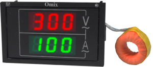 Вольтамперметр однофазный щитовой Omix PQ74-AV2-1-N3