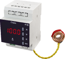 Амперметр однофазный на DIN-рейку с аналоговым выходом Omix D3-A1-1-I420-N9