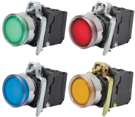 Кнопка 22 мм с подсветкой AR-XB4-BW