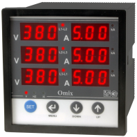 Мультиметр трехфазный щитовой Omix P99-M6-3